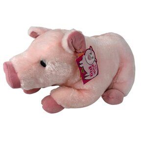 Cuddle Wit 12” Pink Pig Plush Toy With Tags